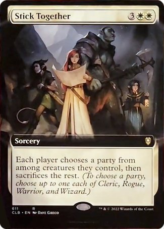 Stick Together (Extended Art) [Commander Legends: Battle for Baldur's Gate] | Good Games Morley