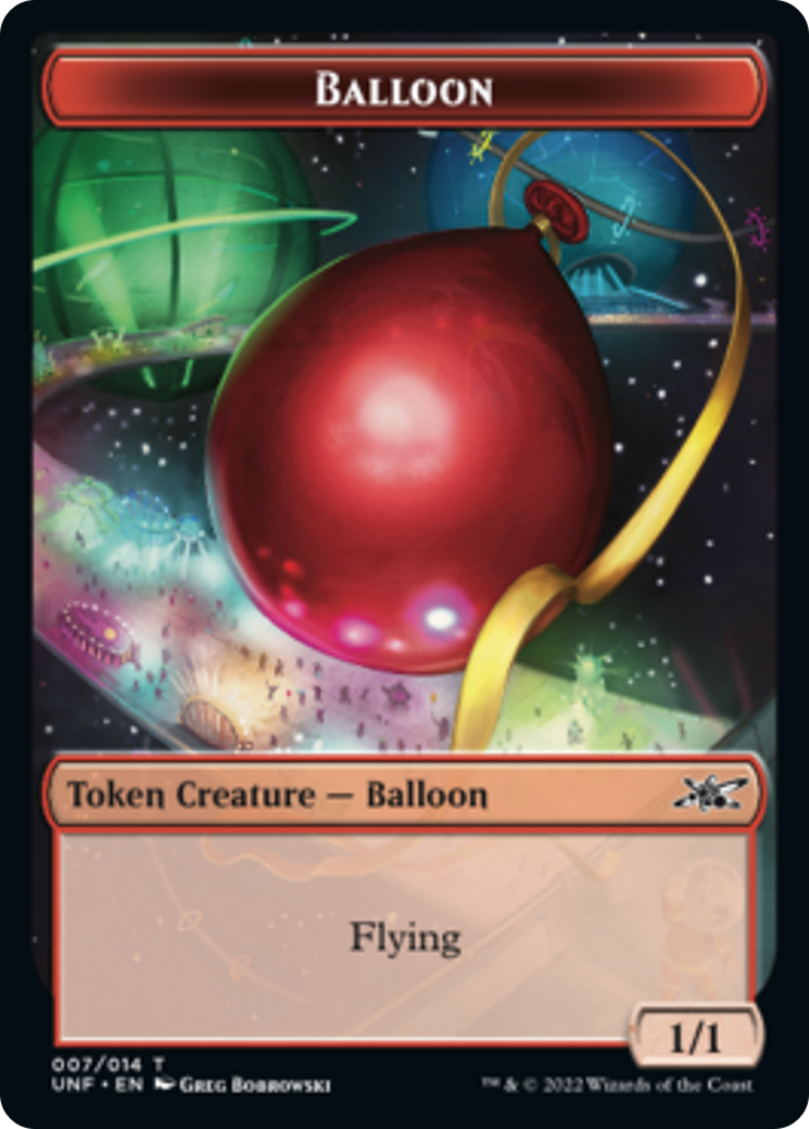 Squirrel // Balloon Double-Sided Token [Unfinity Tokens] | Good Games Morley