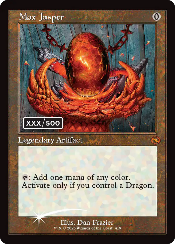 Mox Jasper (Serial Numbered) [Tarkir: Dragonstorm] | Good Games Morley