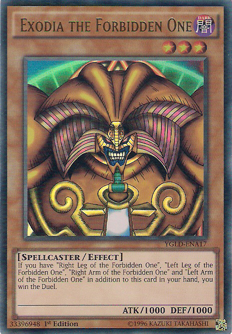 Exodia the Forbidden One [YGLD-ENA17] Ultra Rare | Good Games Morley