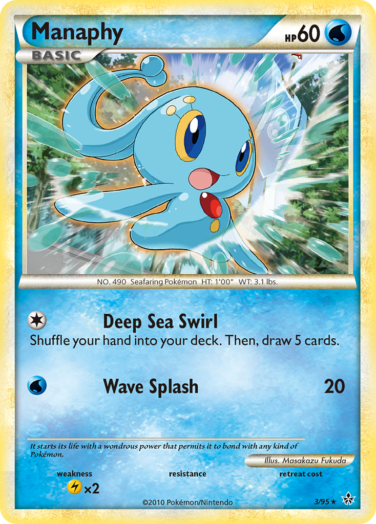 Manaphy (3/95) [HeartGold & SoulSilver: Unleashed] | Good Games Morley