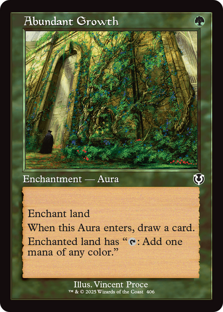 Abundant Growth (Retro Frame) [Innistrad Remastered] | Good Games Morley