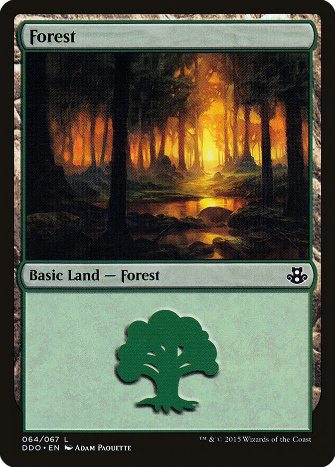 Forest (64) [Duel Decks: Elspeth vs. Kiora] | Good Games Morley