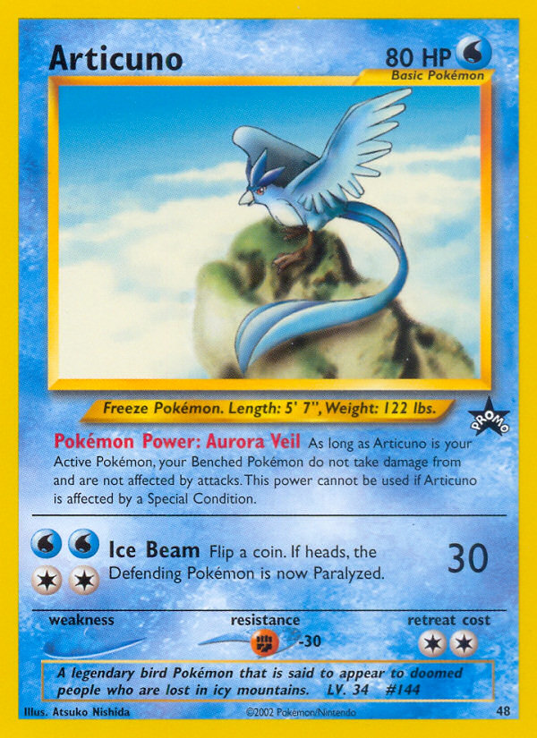 Articuno (48) [Wizards of the Coast: Black Star Promos] | Good Games Morley