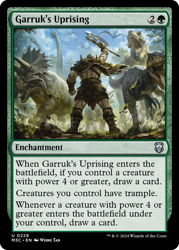 Garruk's Uprising (Ripple Foil) [Modern Horizons 3 Commander] | Good Games Morley