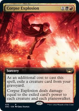 Corpse Explosion Extended Art 435/281 (Streets of New Capenna)  | Good Games Morley