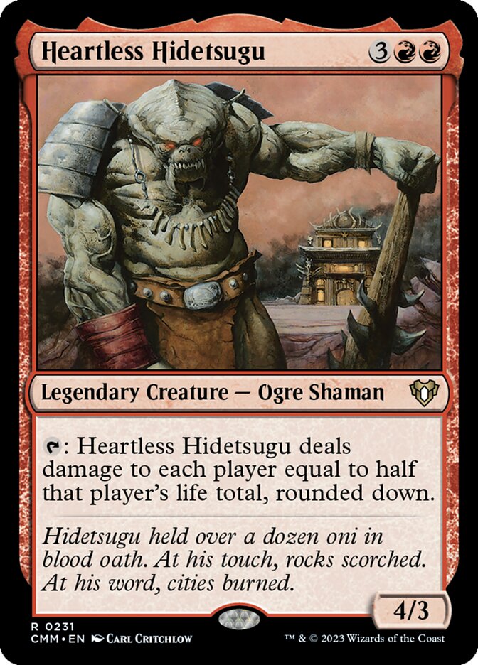 Heartless Hidetsugu 231/451 (Commander Masters)  | Good Games Morley
