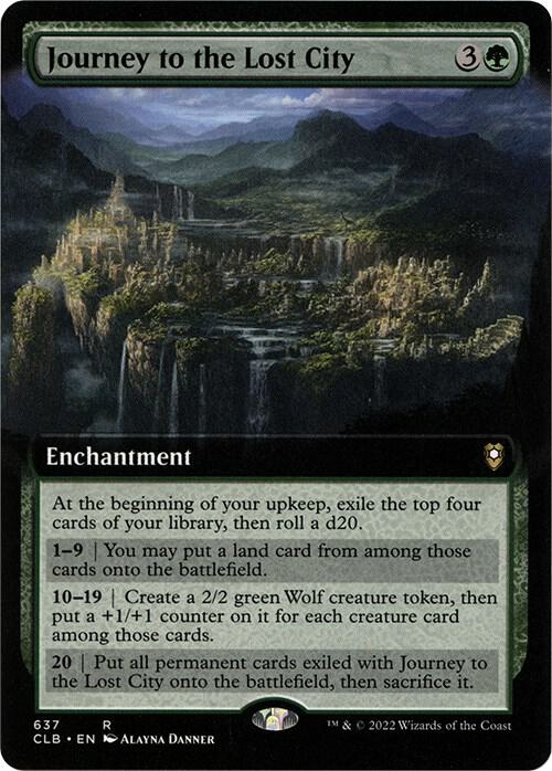 Journey to the Lost City Extended Art 637 (Commander Legends: Battle for Baldur's Gate)  | Good Games Morley