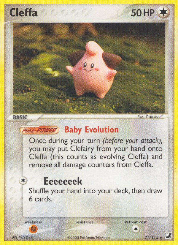 Cleffa (21/115) [EX: Unseen Forces] | Good Games Morley