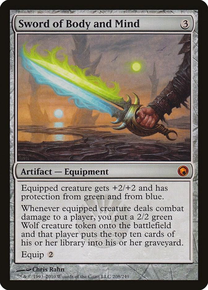 Sword of Body and Mind 208/249 (Scars of Mirrodin)  - Foil | Good Games Morley