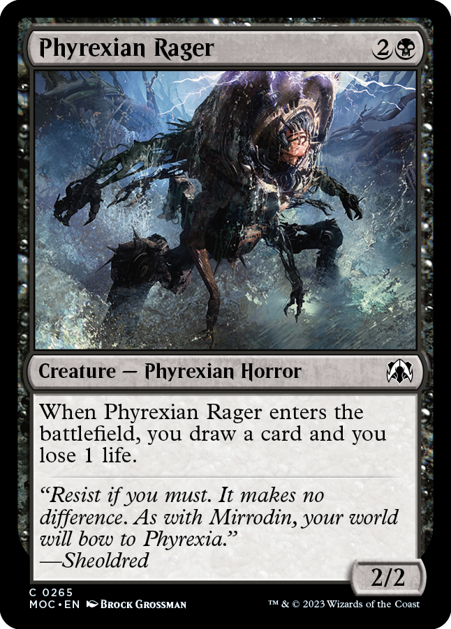 Phyrexian Rager [March of the Machine Commander] | Good Games Morley