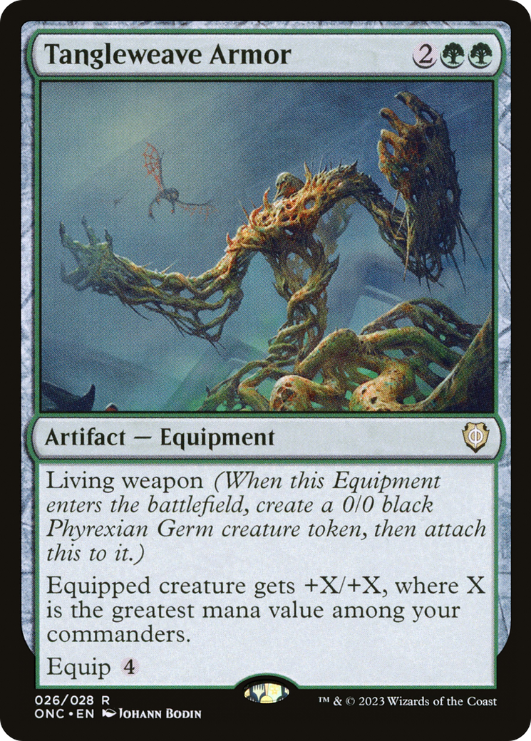 Tangleweave Armor [Phyrexia: All Will Be One Commander] | Good Games Morley