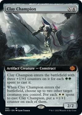 Clay Champion Extended Art 362/287 (The Brothers' War)  - Foil | Good Games Morley