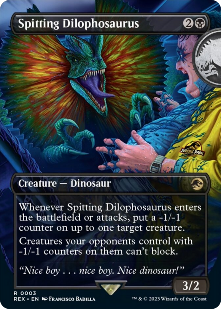 Spitting Dilophosaurus (Borderless) [Jurassic World Collection] | Good Games Morley