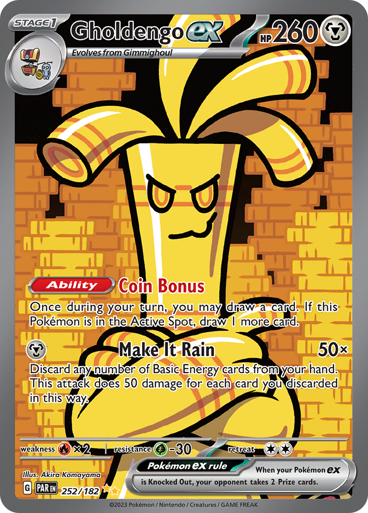 Gholdengo ex (252/182) [Scarlet & Violet: Paradox Rift] | Good Games Morley