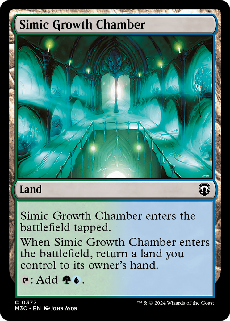 Simic Growth Chamber (Ripple Foil) [Modern Horizons 3 Commander] | Good Games Morley