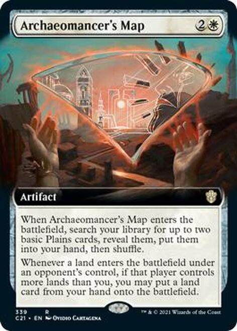 Archaeomancer's Map (Extended Art) [Commander 2021] | Good Games Morley