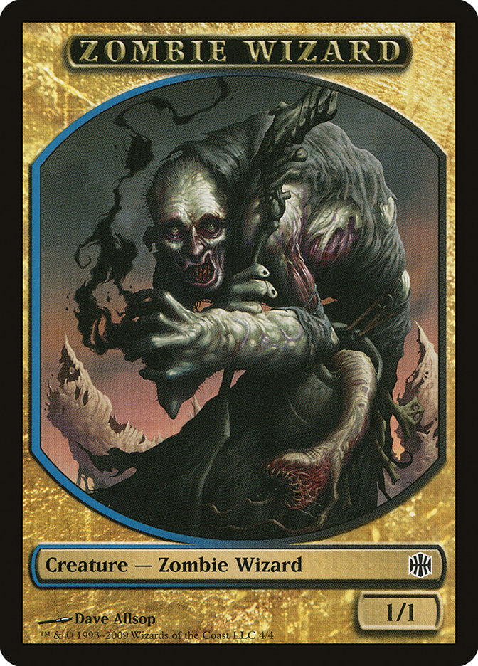 Zombie Wizard Token [Alara Reborn Tokens] | Good Games Morley