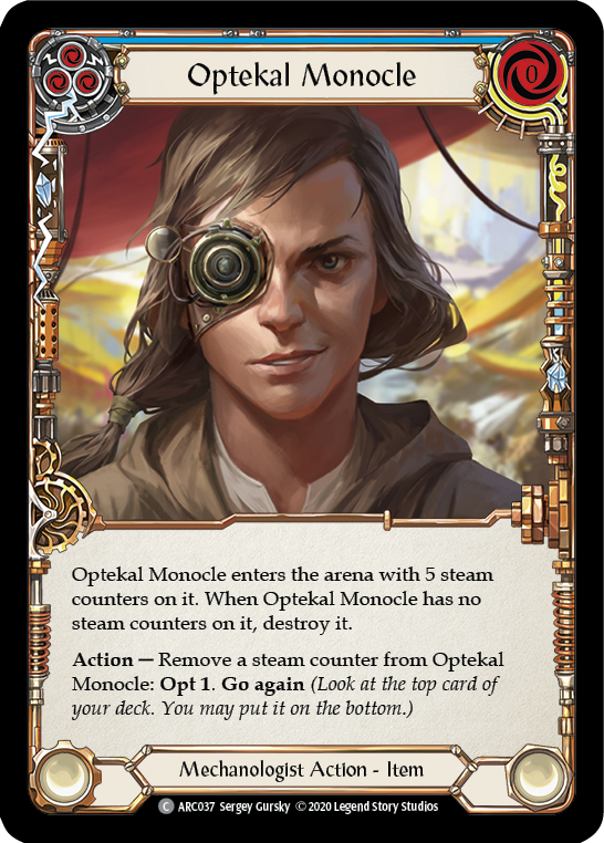 Optekal Monocle [U-ARC037] (Arcane Rising Unlimited)  Unlimited Rainbow Foil | Good Games Morley