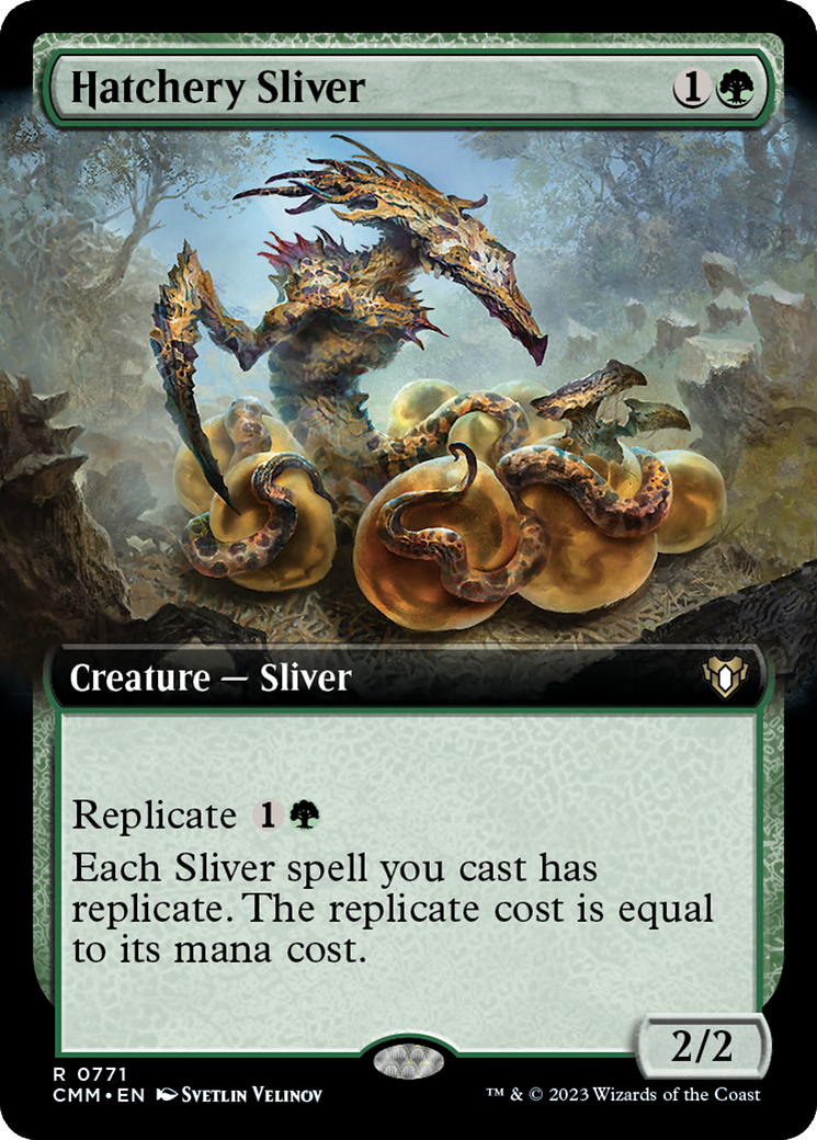 Hatchery Sliver (Extended Art) [Commander Masters] | Good Games Morley