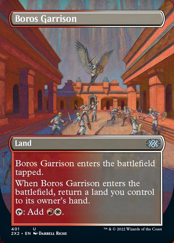 Boros Garrison (Borderless Alternate Art) [Double Masters 2022] | Good Games Morley