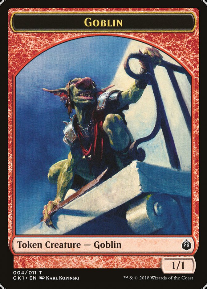 Weird // Goblin Double-Sided Token [Guilds of Ravnica Guild Kit Tokens] | Good Games Morley