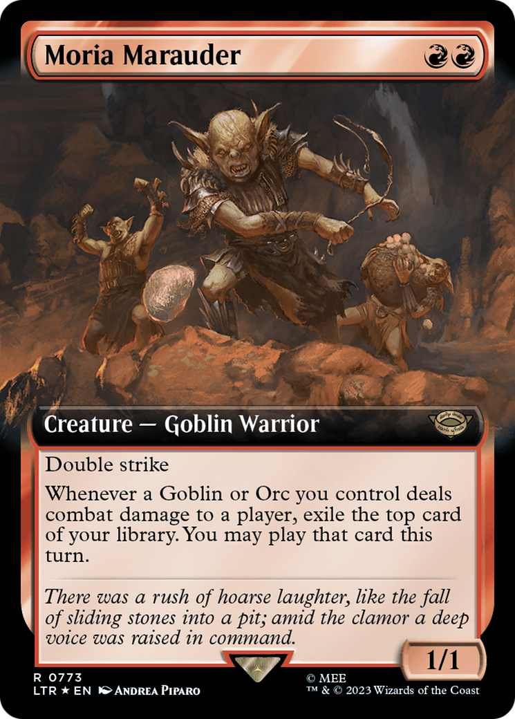 Moria Marauder (Extended Art) (Surge Foil) [The Lord of the Rings: Tales of Middle-Earth] | Good Games Morley