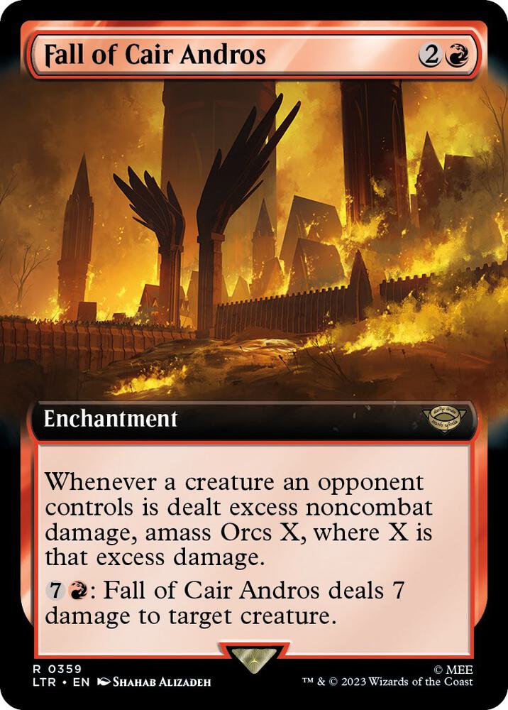 Fall of Cair Andros 359/281 (Universes Beyond: The Lord of the Rings: Tales of Middle-earth)  - Extended Art | Good Games Morley