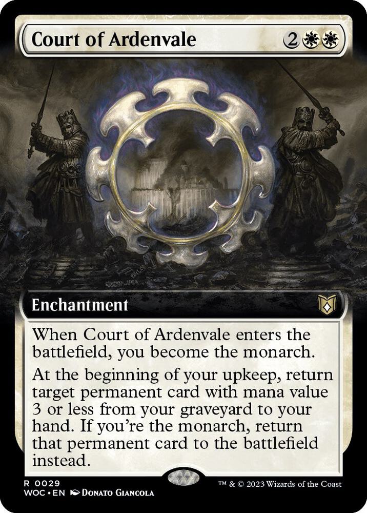Court of Ardenvale 29 (Commander: Wilds of Eldraine)  - Extended Art Foil | Good Games Morley