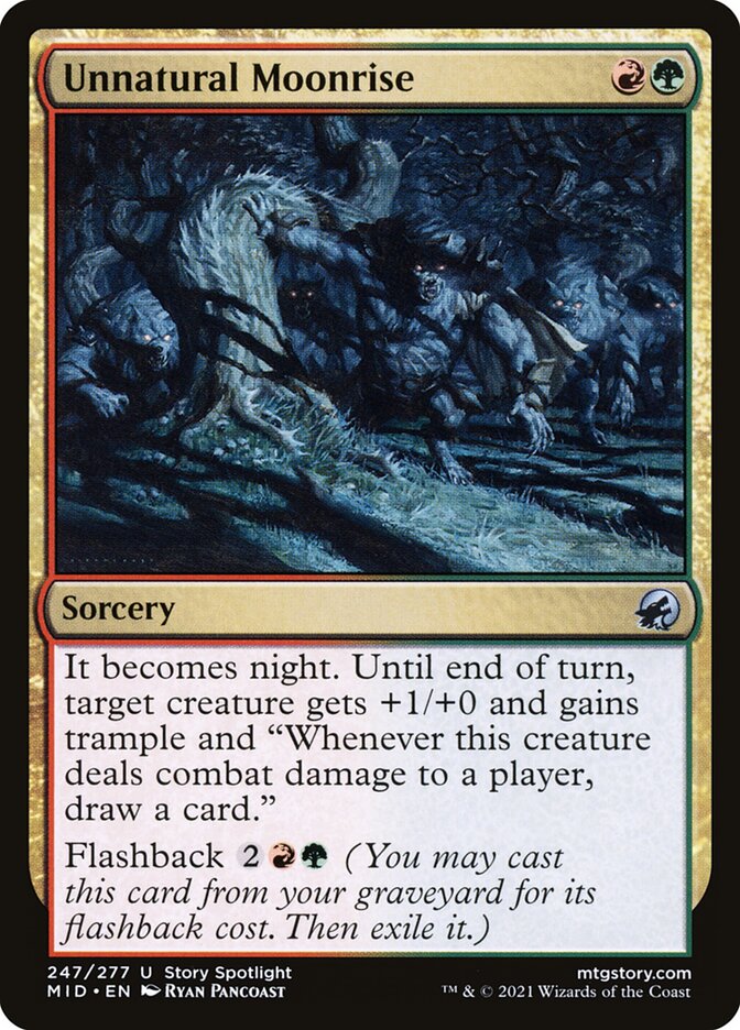 Unnatural Moonrise 247/277 (Innistrad: Midnight Hunt)  | Good Games Morley
