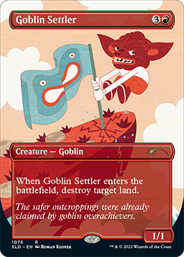 Goblin Settler (Borderless) [Secret Lair Drop Series] | Good Games Morley
