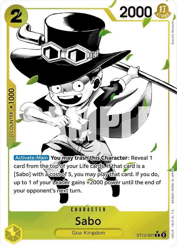 Sabo ST13-007 (Ultra Deck: The Three Brothers)  - Parallel Foil | Good Games Morley