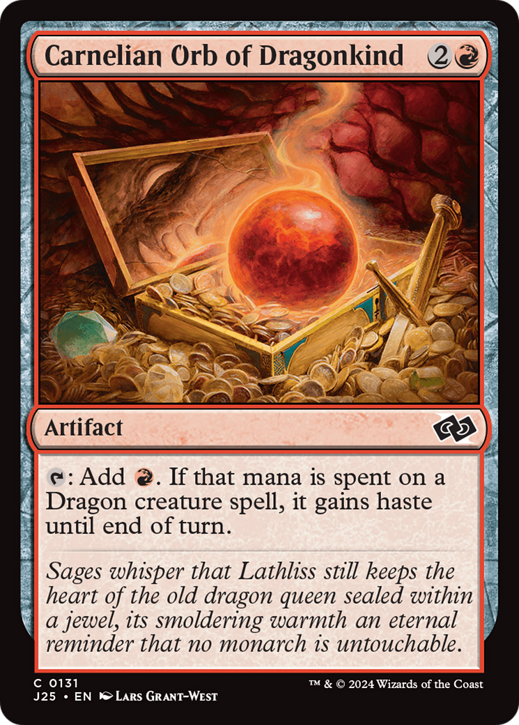 Carnelian Orb of Dragonkind [Foundations Jumpstart] | Good Games Morley