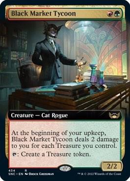 Black Market Tycoon Extended Art 434 (Streets of New Capenna)  | Good Games Morley