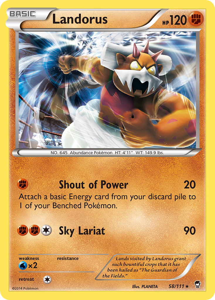 Landorus (58/111) [XY: Furious Fists] | Good Games Morley