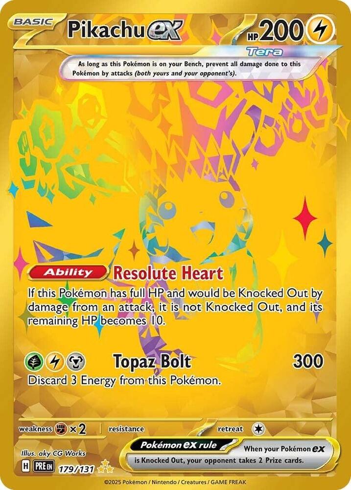 Pikachu ex (179/131) [Scarlet & Violet: Prismatic Evolutions] | Good Games Morley