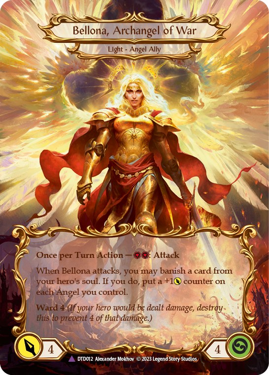 Figment of War // Bellona, Archangel of War (Marvel) [DTD012] (Dusk Till Dawn)  Cold Foil | Good Games Morley