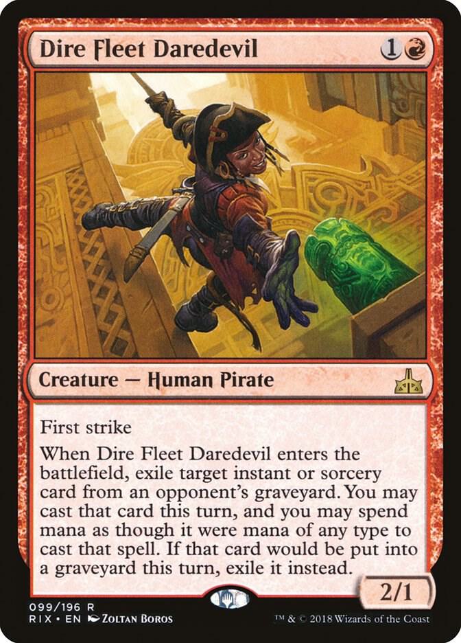 Dire Fleet Daredevil 99/196 (Rivals of Ixalan)  | Good Games Morley