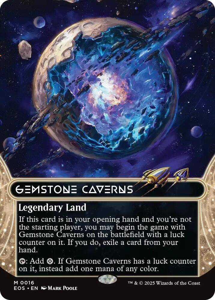 Gemstone Caverns  16 (Edge of Eternities: Stellar Sights)  - Borderless | Good Games Morley