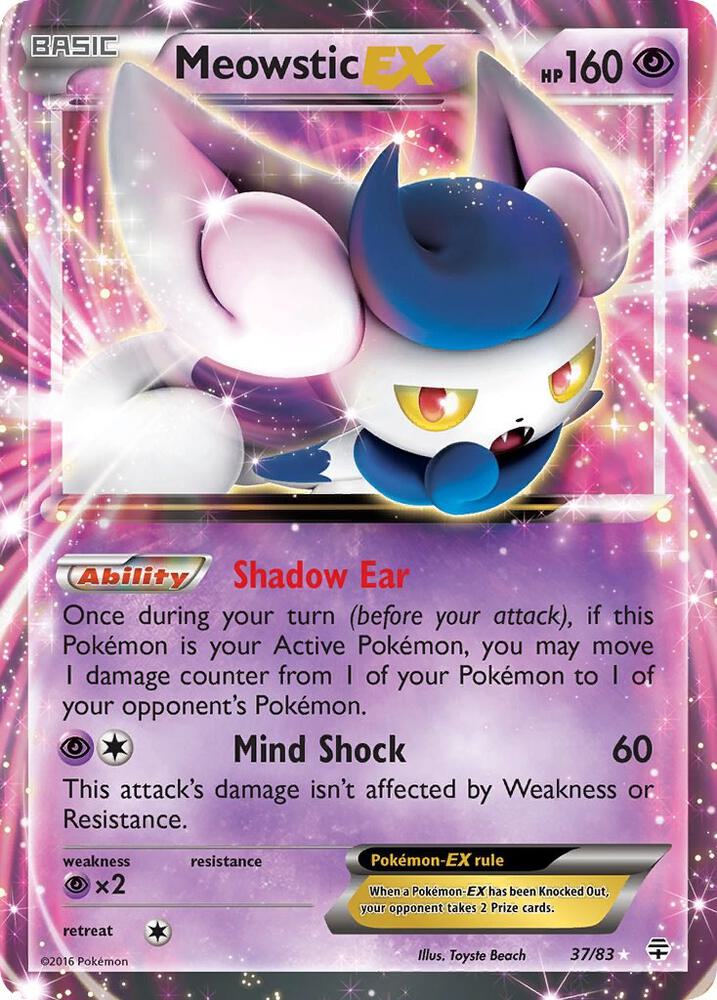 Meowstic EX 37/83 (Generations)  - Holofoil | Good Games Morley