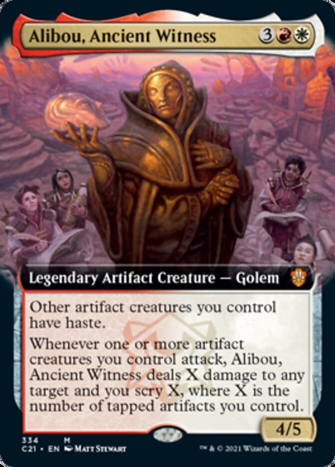 Alibou, Ancient Witness (Extended Art) [Commander 2021] | Good Games Morley
