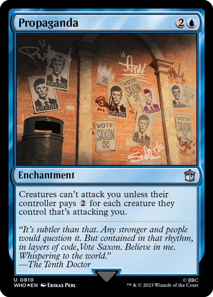 Propaganda 810/331 (Universes Beyond: Doctor Who)  - Surge Foil | Good Games Morley