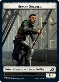 Human Soldier (004) // Zombie Double-Sided Token [Commander 2020 Tokens] | Good Games Morley