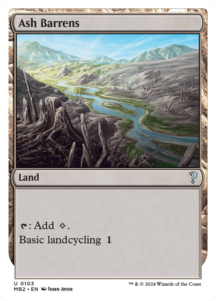 Ash Barrens (White Border) [Mystery Booster 2] | Good Games Morley