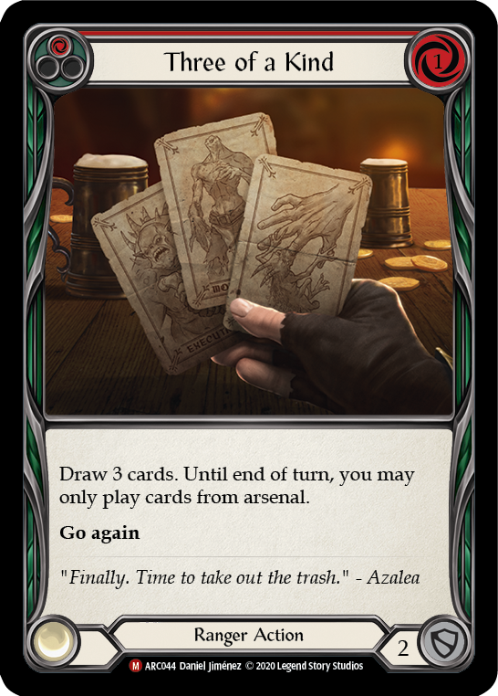 Three of a Kind [U-ARC044] (Arcane Rising Unlimited)  Unlimited Rainbow Foil | Good Games Morley