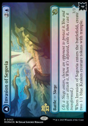 Invasion of Segovia // Caetus, Sea Tyrant of Segovia [March of the Machine Prerelease Promos] | Good Games Morley