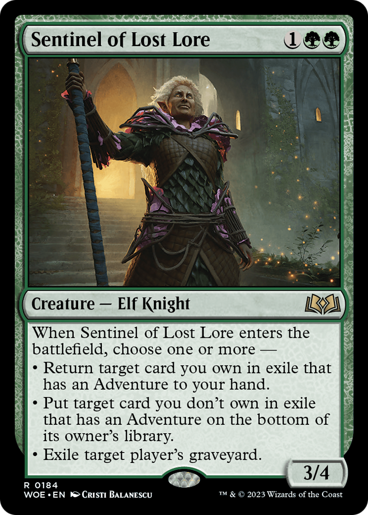 Sentinel of Lost Lore [Wilds of Eldraine] | Good Games Morley