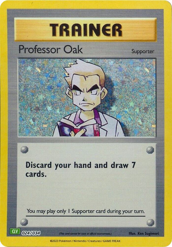 Professor Oak CLV 024/034 (Trading Card Game Classic)  - Holofoil | Good Games Morley