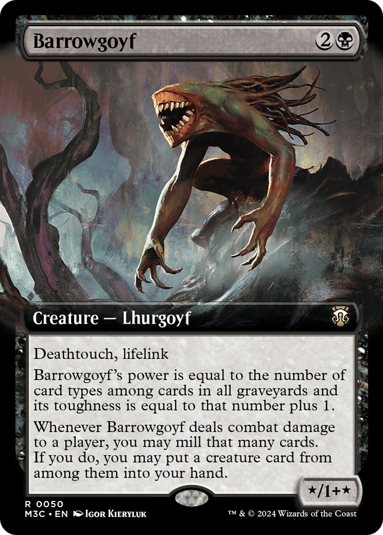 Barrowgoyf (Extended Art) (Ripple Foil) [Modern Horizons 3 Commander] | Good Games Morley
