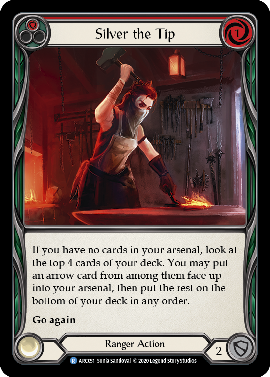 Silver the Tip (Red) [U-ARC051] (Arcane Rising Unlimited)  Unlimited Normal | Good Games Morley